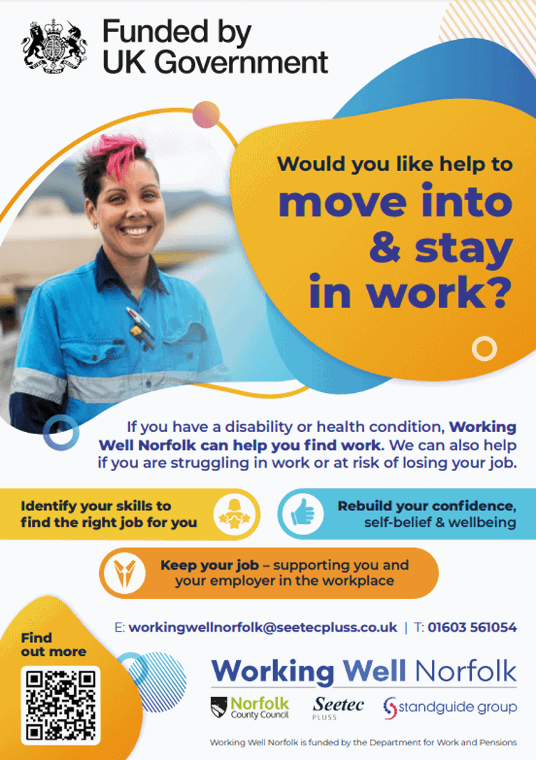 Working Well Norfolk poster