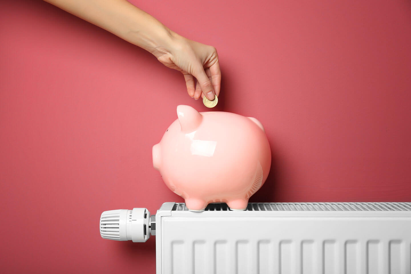 putting money into a piggy bank