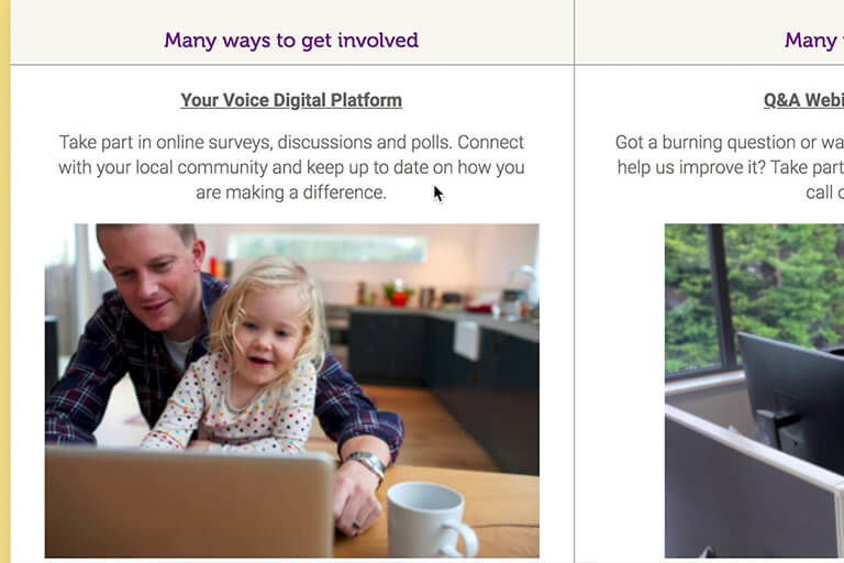 Get involved webpage Get involved webpage