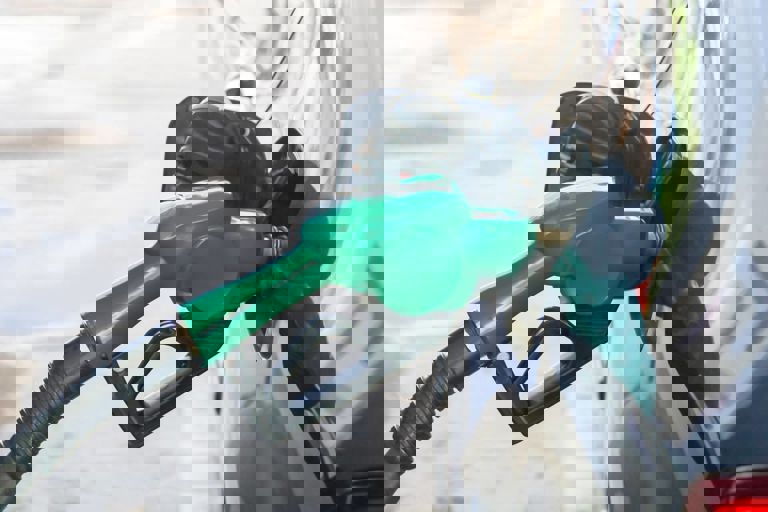 petrol pump in a car petrol pump in a car