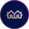 semi detached house icon