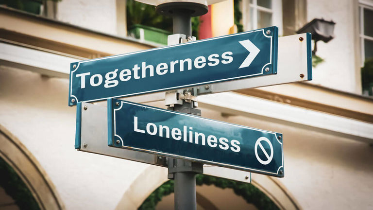 togetherness and loneliness street signs togetherness and loneliness street signs