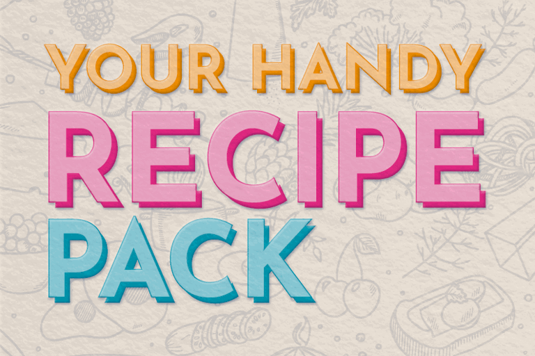 Your handy recipe book front cover Your handy recipe book front cover