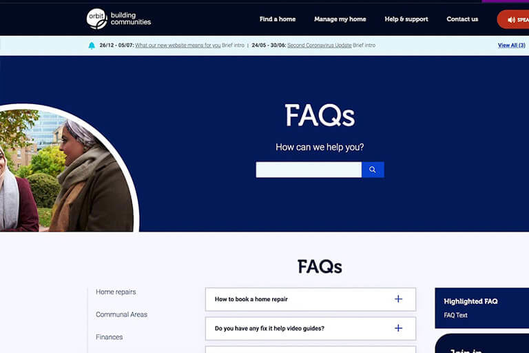 FAQ page FAQ page